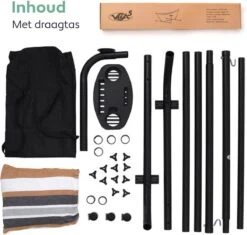 Vita5 Hangmat Met Standaard – 2 Persoons – Incl. Bekerhouder – 205kg Draaggewicht – Blauw/Wit/Bruin 19 Vita5 Hangmat Met Standaard – 2 Persoons – Incl. Bekerhouder – 205kg Draaggewicht – Blauw/Wit/Bruin -Tuin- En Buitenwinkels 1200x1143