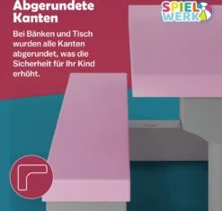 Spielwerk Kinder Tuinset – Incl. Parasol UV-bescherming - Roze Grijs -Tuin- En Buitenwinkels 1200x1143 4