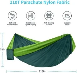 Fuegobird Hangmat Dubbele En Enkele Draagbare Hangmat Met Boomtouwen, Lichtgewicht Nylon Parachute-hangmatten Camping -Tuin- En Buitenwinkels 1200x1146 7