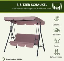 Outsunny Hollywoodschommel 3-zits Tuinschommel Schommelbank Met Dak 3 Kleuren 84A-054 14 Outsunny Hollywoodschommel 3-zits Tuinschommel Schommelbank Met Dak 3 Kleuren 84A-054 -Tuin- En Buitenwinkels 1200x1147 1