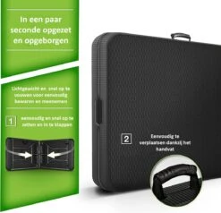 Sens Design Tuintafel Kunststof - Campingtafel Inklapbaar - Rotan-Look -Tuin- En Buitenwinkels 1200x1155 2