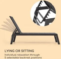 Blumfeldt Renazzo Lounge Ligstoel - Ligbed Voor De Tuin - Aluminium Tuinstoel - 6 Standen - Waterafstotend - Bekleding Van 70 % Pvc En 30 % Polyetheen - Zwart 15 Blumfeldt Renazzo Lounge Ligstoel - Ligbed Voor De Tuin - Aluminium Tuinstoel - 6 Standen - Waterafstotend - Bekleding Van 70 % Pvc En 30 % Polyetheen - Zwart -Tuin- En Buitenwinkels 1200x1157 1