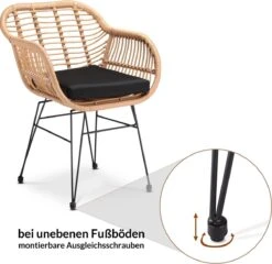 Casaria Polyrotan Kuipstoel Bali - Met Kussens – 2 Stuks -Tuin- En Buitenwinkels 1200x1165 1