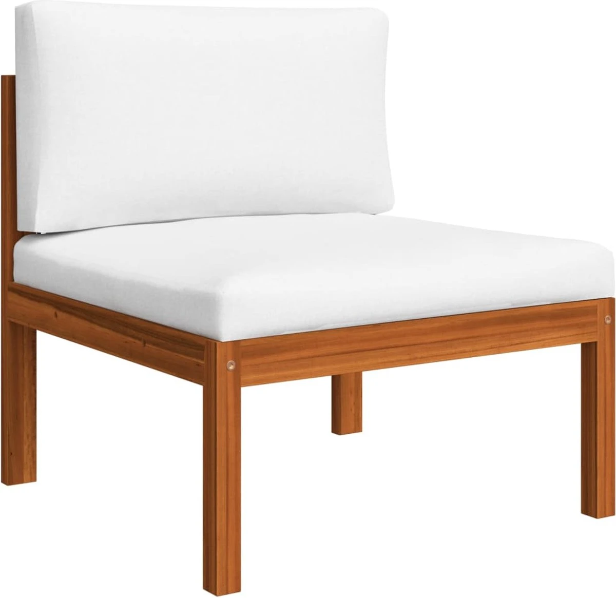 Decoways - 5-delige Loungeset Met Kussens Massief Acaciahout Crèmekleurig 13 Decoways - 5-delige Loungeset Met Kussens Massief Acaciahout Crèmekleurig - Afbeelding 13