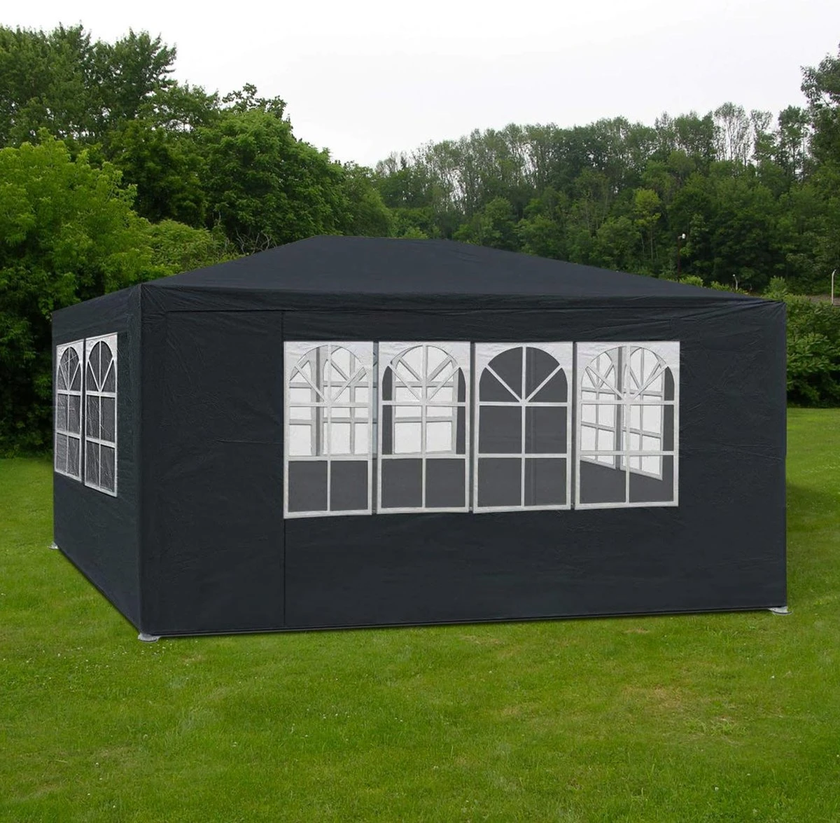 MaxxGarden Partytent - Paviljoen - 3x4m - Incl. Zijwanden - Waterdicht - Antraciet 7 MaxxGarden Partytent - Paviljoen - 3x4m - Incl. Zijwanden - Waterdicht - Antraciet - Afbeelding 7