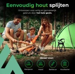 Lighted Lifestyle™| Houtklover Voor Aanmaakhout Incl. Kloofhamer - Houtsplijter - Houtkliever - Snel Haardhout - Gietijzer - Incl. Schroeven -Tuin- En Buitenwinkels 1200x1179 7