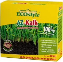 ECOstyle AZ Kalk Micro Korrel – Voor Gazon, Sier- En Moestuin - Corrigeert Zuurgraad Direct En Langdurig - Werkt Tegen Mos - CO2-Neutraal – 135 M² - 10 KG -Tuin- En Buitenwinkels 1200x1181 7