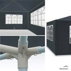 MaxxGarden Partytent - Paviljoen - 3x4m - Incl. Zijwanden - Waterdicht - Antraciet 10 MaxxGarden Partytent - Paviljoen - 3x4m - Incl. Zijwanden - Waterdicht - Antraciet -Tuin- En Buitenwinkels 1200x1184 1