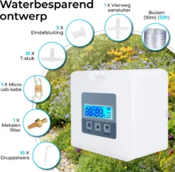 Automatisch Bewateringssysteem Voor Kamerplanten Met Pomp – Waterdruppelaar – Watergeefsysteem– Planten Watergever -Tuin- En Buitenwinkels 1200x1186 4