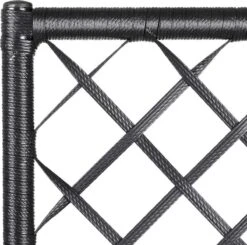 Casaria Polyrattan Plantenbak - Met Klimoprek - 3 Bakken Zwart -Tuin- En Buitenwinkels 1200x1190 10