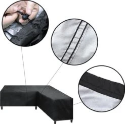Merkloos Beschermhoes Voor Lounge Set - 215x87x80cm - Zwart - Tuin Set Beschermer - Afdekhoes Voor Lounge Bank - De Ideale Bescherming Voor Je Tuinmeubelen -Tuin- En Buitenwinkels 1200x1197 3