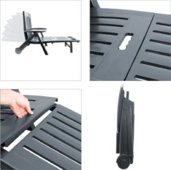 Casaria Ligstoel Zircone – Verstelbaar/Wielen Tot 120 Kg – Antraciet -Tuin- En Buitenwinkels 1200x1197 6