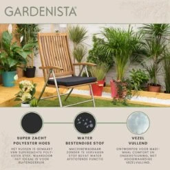 Gardenista Stoelkussen - Waterbestendige Tuinkussens Voor Binnen En Buiten - Zitkussen Met Lint - Kussens Voor Tuinstoel 11 Gardenista Stoelkussen - Waterbestendige Tuinkussens Voor Binnen En Buiten - Zitkussen Met Lint - Kussens Voor Tuinstoel -Tuin- En Buitenwinkels 1200x1198 11