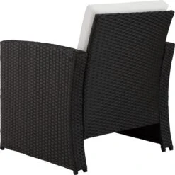 Tectake - Wicker Zitgroep Tuinset Lucca - Zwart - 404131 -Tuin- En Buitenwinkels 1200x1198 7