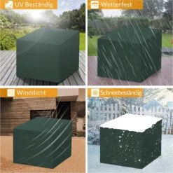 Kingsleeve Tuinmeubelhoes - Beschermhoes - Weerbestendig -308x138x89cm - Groen -Tuin- En Buitenwinkels 1200x1199