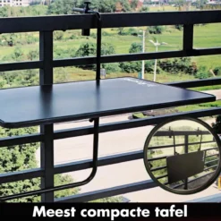 Balkontafel Inklapbaar – Zwart – 60 X 60 X 70 Cm – Hout Balkontafeltje Hangend Balkonbar Balkontafels Opklapbaar Hangtafel Balcony Table – Ophangbaar Voor Aan Het Balkon – Vouwtafel Wandtafel Inklapbare Tafel – Bijzettafel – Buiten Tafeltje Klaptafel -Tuin- En Buitenwinkels 1200x1199 9