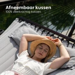 Vita5 Hangmat Met Standaard En Spreidstok – 2 Persoons – Incl. Bekerhouder - Afneembaar Kussen – Uv-bestendig – Lichtgrijs 17 Vita5 Hangmat Met Standaard En Spreidstok – 2 Persoons – Incl. Bekerhouder - Afneembaar Kussen – Uv-bestendig – Lichtgrijs -Tuin- En Buitenwinkels 1200x1200 1019