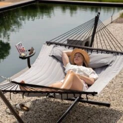 Vita5 Hangmat Met Standaard En Spreidstok – 2 Persoons – Incl. Bekerhouder - Afneembaar Kussen – Uv-bestendig – Lichtgrijs 24 Vita5 Hangmat Met Standaard En Spreidstok – 2 Persoons – Incl. Bekerhouder - Afneembaar Kussen – Uv-bestendig – Lichtgrijs -Tuin- En Buitenwinkels 1200x1200 1024