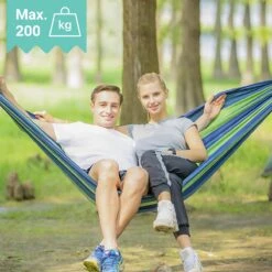 Dubbele Hangmat Blauw - 1 Of 2 Persoons - Lig Oppervlak 190x150cm - Lengte 260cm 12 Dubbele Hangmat Blauw - 1 Of 2 Persoons - Lig Oppervlak 190x150cm - Lengte 260cm -Tuin- En Buitenwinkels 1200x1200 1086