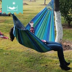 Dubbele Hangmat Blauw - 1 Of 2 Persoons - Lig Oppervlak 190x150cm - Lengte 260cm 15 Dubbele Hangmat Blauw - 1 Of 2 Persoons - Lig Oppervlak 190x150cm - Lengte 260cm -Tuin- En Buitenwinkels 1200x1200 1088