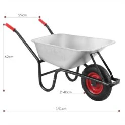 Gardebruk Kruiwagen 100L - Luchtband - 250kg Draagkracht Zilver -Tuin- En Buitenwinkels 1200x1200 1171