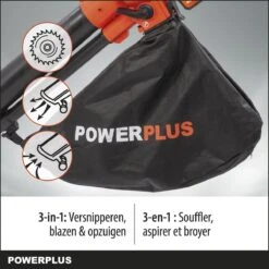 Powerplus Dual Power POWDPG75270 Bladblazer - Bladzuiger En -versnipperaar - Brushless - Blazen - Zuigen - Versnipperen - Excl. Accu En Lader - Incl. Opvangzak 45L -Tuin- En Buitenwinkels 1200x1200 1206