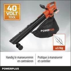 Powerplus Dual Power POWDPG75270 Bladblazer - Bladzuiger En -versnipperaar - Brushless - Blazen - Zuigen - Versnipperen - Excl. Accu En Lader - Incl. Opvangzak 45L -Tuin- En Buitenwinkels 1200x1200 1207