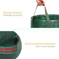 Goliving Tuinafvalzak - Set Van 2- Tuinafvalzakken Opvouwbaar - Tuinzak - Tuinafvalemmer - 2x 280 Liter - Groen -Tuin- En Buitenwinkels 1200x1200 1217