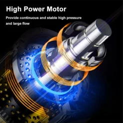 Merkloos Elektrische Accu-Hogedrukreiniger - 1.2mpa - Multifunctioneel Mondstuk - Draagbaar Oplaadbaar Snoerloos - Reinigingsspuitpistool - Met Rijke Accessoires - Voor Auto, Tuin, Terras, Raam - Zwart -Tuin- En Buitenwinkels 1200x1200 1243