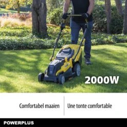Powerplus POWXG6281 Elektrische Grasmaaier - Grasmachine Voor Middelgrote En Grote Tuin - 2000W - Maaibreedte 420mm - Verstelbare Maaihoogte - Mulching Functie - Incl. 40L Opvangbak -Tuin- En Buitenwinkels 1200x1200 1303