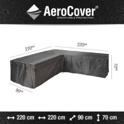 AeroCover Loungesethoes 220x220x90xH70 Cm - Antraciet -Tuin- En Buitenwinkels 1200x1200 145