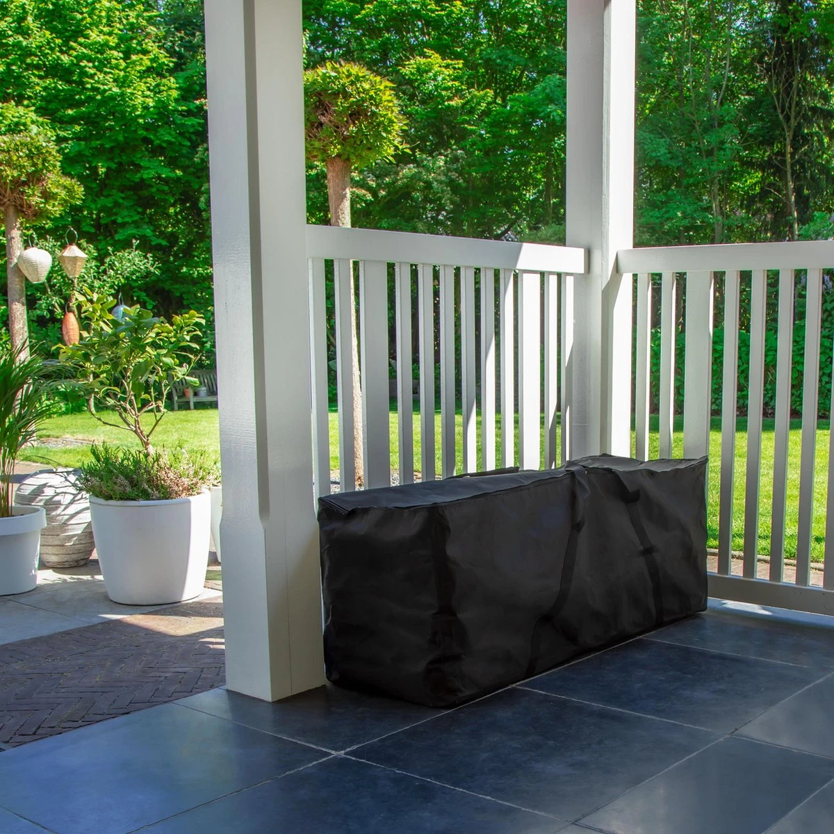 VONROC Premium Opbergtas Voor Tuinstoel/tuinset Kussens XL – 200x75x60cm – Voor 6 Tot 8 Kussens 4 VONROC Premium Opbergtas Voor Tuinstoel/tuinset Kussens XL – 200x75x60cm – Voor 6 Tot 8 Kussens - Afbeelding 4