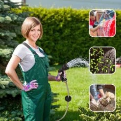 Buxibo - Wandslangenbox 20 Meter + 2 Meter - Tuinslang Met Haspel - 9 Sproei Standen - Slangenhouder 180° Draaibaar - Tuinslanghaspel Zwart+ Gratis Sproeier - Zwart -Tuin- En Buitenwinkels 1200x1200 1518