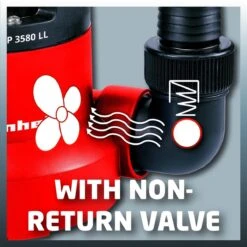 Einhell Dompelpomp GC-SP 3580 LL (350 W - 8000 L/h - 1 Mm Restwater - Traploos Instelbare Vlotterschakelaar - GeÃ¯ntegreerd Terugslagventiel - Draaghandvat - Kabelopwikkeling - Mechanische Afdichting) -Tuin- En Buitenwinkels 1200x1200 1547