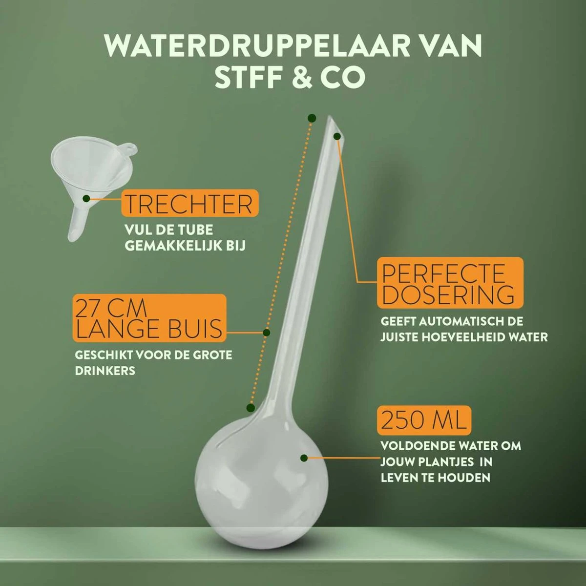STFF & Co® Waterdruppelaar Voor Planten – Irrigatiesysteem Automatisch Watergeefsysteem – Waterbollen Voor Planten – Bewateringssysteem – 8 Stuks - 8cm 2 STFF & Co® Waterdruppelaar Voor Planten – Irrigatiesysteem Automatisch Watergeefsysteem – Waterbollen Voor Planten – Bewateringssysteem – 8 Stuks - 8cm - Afbeelding 2