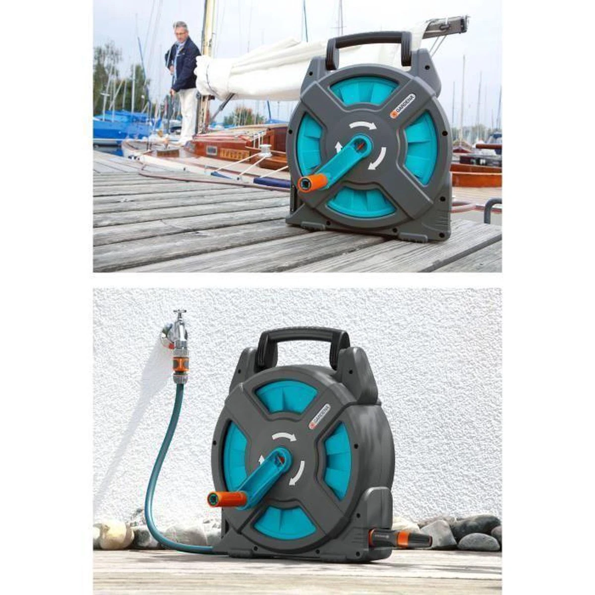 GARDENA - Classic Slangenbox - Compleet Slanghouder - 15 Meter Slang 11 GARDENA - Classic Slangenbox - Compleet Slanghouder - 15 Meter Slang - Afbeelding 11