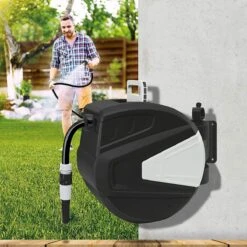 Sens Design Slanghaspel - Tuinslang Haspel - Automatisch - Zwart - 20m