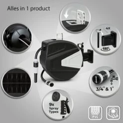 Sens Design Slanghaspel - Tuinslang Haspel - Automatisch - Zwart - 30m -Tuin- En Buitenwinkels 1200x1200 1729