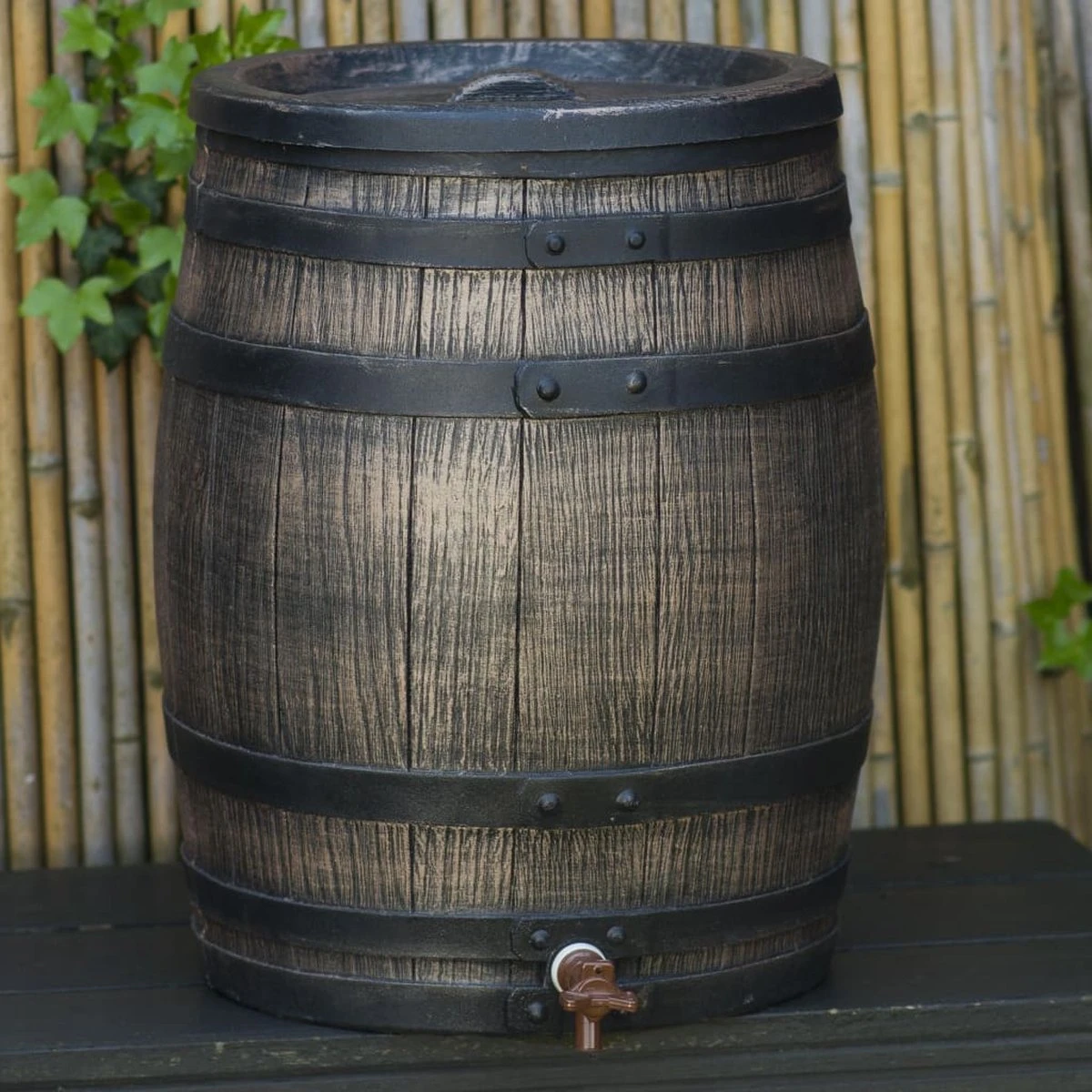 Nature - Regenton - Whiskyvat - 120L - H66 X Ø50,5cm 4 Nature - Regenton - Whiskyvat - 120L - H66 X Ø50,5cm - Afbeelding 4