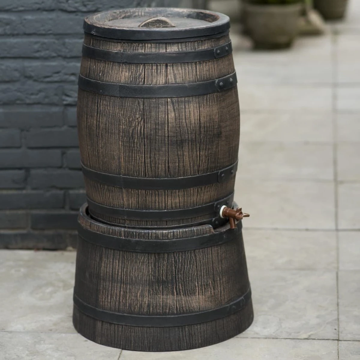 Nature - Regenton - Whiskyvat - 120L - H66 X Ø50,5cm 5 Nature - Regenton - Whiskyvat - 120L - H66 X Ø50,5cm - Afbeelding 5