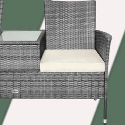 Casaria Polyrattan Tuinbank - Incl. Tafel & Kussens 7 Cm - Grijs 18 Casaria Polyrattan Tuinbank - Incl. Tafel & Kussens 7 Cm - Grijs -Tuin- En Buitenwinkels 1200x1200 181