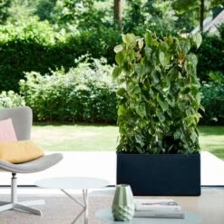 Elho Vivo Matt Finish Lang Wielen 90 - Grote Staande Plantenbak Voor Binnen & Buiten - Gemaakt Van Gereycled Plastic - L 39 X W 88 X H 41 Cm - Zwart -Tuin- En Buitenwinkels 1200x1200 2031