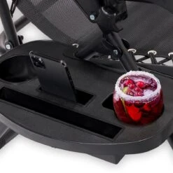 LifeGoods Opvouwbare Tuinstoelen - Verstelbaar Zonnescherm - 2 Stuks - 30°-90° Verstelbaar - Metaal - Zwart -Tuin- En Buitenwinkels 1200x1200 302