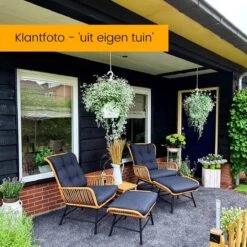 BUITEN Living Dex Wicker Loungestoel Tuin | Wicker + Aluminium | Bamboe Antraciet -Tuin- En Buitenwinkels 1200x1200 35