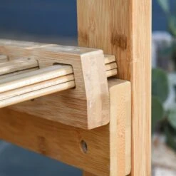 Outsunny Tuin Schommelstoel, Relaxstoel, Tuinstoel, Bamboe Multiplex Naturel 84A-171 -Tuin- En Buitenwinkels 1200x1200 353