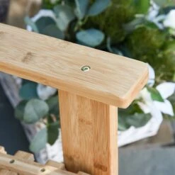 Outsunny Tuin Schommelstoel, Relaxstoel, Tuinstoel, Bamboe Multiplex Naturel 84A-171 -Tuin- En Buitenwinkels 1200x1200 355