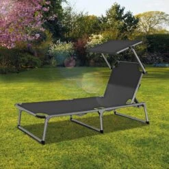 Sens Design Zonnebed - Ligbed Inklapbaar Met Zonneklep - Grijs 12 Sens Design Zonnebed - Ligbed Inklapbaar Met Zonneklep - Grijs -Tuin- En Buitenwinkels 1200x1200 373