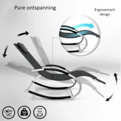 Sens Design Zonnebed - Ligbed - Weerbestendig - Antraciet -Tuin- En Buitenwinkels 1200x1200 397