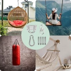 XYZ Goods - Luxe Plafondhaak - Hangmat Bevestigingsset - Schommelhaak - Ophangsysteem - Ophanghaak - Plafondbeugel - Bokszak - Schommelstoel - Hangstoel - RVS -Tuin- En Buitenwinkels 1200x1200 435