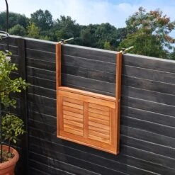 Merkloos Casaria Balkontafel - FSC®-Gecertificeerd Acaciahout – Hangend – Bruin -Tuin- En Buitenwinkels 1200x1200 475